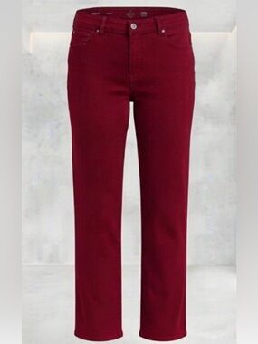 St. John's Bay Burgundy Straight Leg Jeans